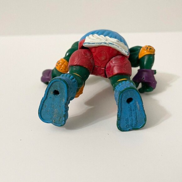 Vintage 1991 Teenage Mutant Ninja Turtle Skateboardin Mike TMNT Action Figure - Picture 9 of 16